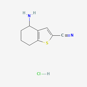 2-Cyano-4,5,6,7-tetrahydrobenzo[b]thiophen-4-amine hydrochloride