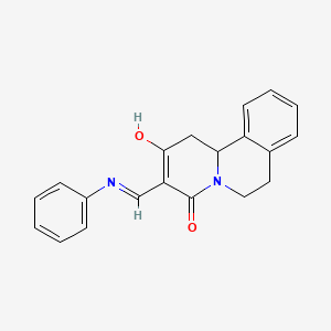 3-(anilinomethylene)-1,6,7,11b-tetrahydro-2H-pyrido[2,1-a]isoquinoline-2,4(3H)-dione