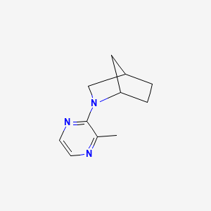 molecular formula C11H15N3 B2393532 2-(3-Methylpyrazin-2-yl)-2-azabicyclo[2.2.1]heptane CAS No. 2380094-80-2
