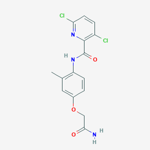 N-[4-(carbamoylmethoxy)-2-methylphenyl]-3,6-dichloropyridine-2-carboxamide