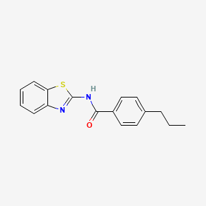 N-(1,3-benzothiazol-2-yl)-4-propylbenzamide