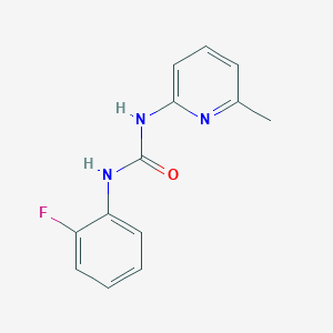 molecular formula C13H12FN3O B2393547 1-(2-Fluorophenyl)-3-(6-methylpyridin-2-yl)urea CAS No. 501685-71-8