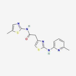 molecular formula C15H15N5OS2 B2393585 HQ461 