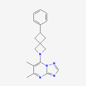 5,6-Dimethyl-7-(6-phenyl-2-azaspiro[3.3]heptan-2-yl)-[1,2,4]triazolo[1,5-a]pyrimidine