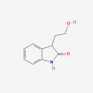 molecular formula C10H11NO2 B2393639 3-(2-Hydroxyethyl)indolin-2-one CAS No. 3690-95-7