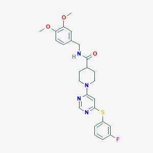 molecular formula C25H27FN4O3S B2393641 N-(3-acetylphenyl)-2-(1-benzyl-1H-pyrrol-2-yl)-2-oxoacetamide CAS No. 1185120-05-1