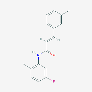 molecular formula C17H16FNO B2393661 N-(5-fluoro-2-methylphenyl)-3-(3-methylphenyl)acrylamide CAS No. 647031-50-3