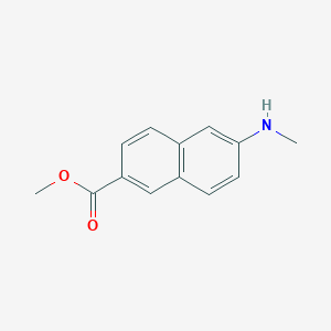 molecular formula C13H13NO2 B2393693 Methyl 6-(methylamino)naphthalene-2-carboxylate CAS No. 2567503-57-3