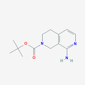 molecular formula C13H19N3O2 B2393709 tert-butyl 8-amino-1,2,3,4-tetrahydro-2,7-naphthyridine-2-carboxylate CAS No. 2171929-20-5