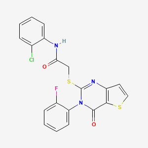 N-(2-chlorophenyl)-2-{[3-(2-fluorophenyl)-4-oxo-3,4-dihydrothieno[3,2-d]pyrimidin-2-yl]sulfanyl}acetamide