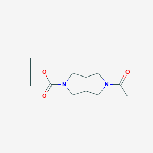tert-butyl 5-(prop-2-enoyl)-1H,2H,3H,4H,5H,6H-pyrrolo[3,4-c]pyrrole-2-carboxylate