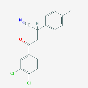 4-(3,4-Dichlorophenyl)-2-(4-methylphenyl)-4-oxobutanenitrile