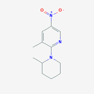 3-Methyl-2-(2-methylpiperidin-1-yl)-5-nitropyridine