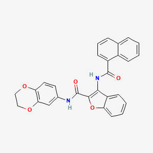 3-(1-naphthamido)-N-(2,3-dihydrobenzo[b][1,4]dioxin-6-yl)benzofuran-2-carboxamide
