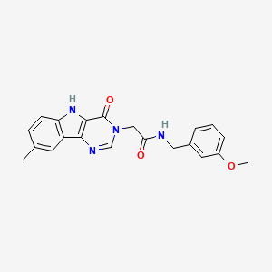 N-(3-methoxybenzyl)-2-(8-methyl-4-oxo-4,5-dihydro-3H-pyrimido[5,4-b]indol-3-yl)acetamide