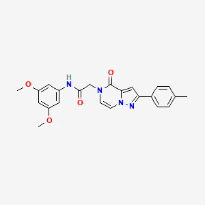 N-(3,5-dimethoxyphenyl)-2-[2-(4-methylphenyl)-4-oxopyrazolo[1,5-a]pyrazin-5(4H)-yl]acetamide