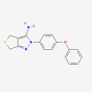 2-(4-phenoxyphenyl)-4,6-dihydro-2H-thieno[3,4-c]pyrazol-3-amine