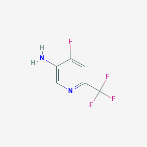 molecular formula C6H4F4N2 B2393859 4-Fluoro-6-(trifluoromethyl)pyridin-3-amine CAS No. 1806967-04-3