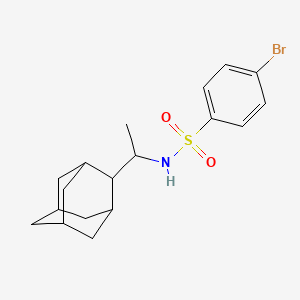 molecular formula C18H24BrNO2S B2393864 N-[1-(2-adamantyl)ethyl]-4-bromobenzenesulfonamide CAS No. 425410-83-9
