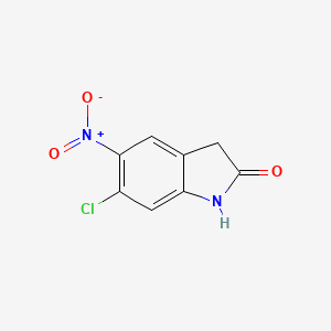 molecular formula C8H5ClN2O3 B2393867 6-Chloro-5-nitroindolin-2-one CAS No. 77859-57-5