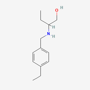 molecular formula C13H21NO B2393891 2-[(4-Ethylbenzyl)amino]butan-1-ol CAS No. 869943-84-0