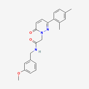 2-[3-(2,4-dimethylphenyl)-6-oxopyridazin-1-yl]-N-[(3-methoxyphenyl)methyl]acetamide