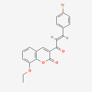 (E)-3-(3-(4-bromophenyl)acryloyl)-8-ethoxy-2H-chromen-2-one