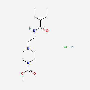 Methyl 4-(2-(2-ethylbutanamido)ethyl)piperazine-1-carboxylate hydrochloride