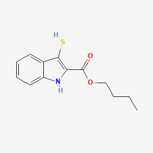 molecular formula C13H15NO2S B2393952 Butyl 3-sulfanyl-1H-indole-2-carboxylate CAS No. 2225144-76-1