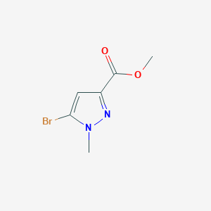 molecular formula C6H7BrN2O2 B2393967 Methyl 5-bromo-1-methyl-1H-pyrazole-3-carboxylate CAS No. 1222174-92-6