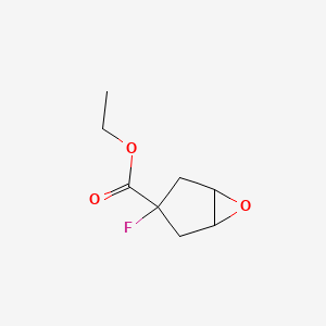 molecular formula C8H11FO3 B2394013 Ethyl 3-fluoro-6-oxabicyclo[3.1.0]hexane-3-carboxylate CAS No. 2247107-83-9