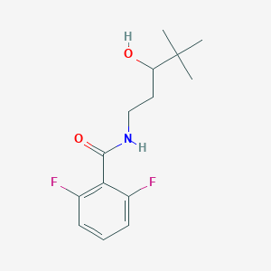 2,6-difluoro-N-(3-hydroxy-4,4-dimethylpentyl)benzamide