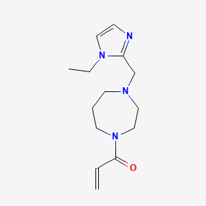 1-[4-[(1-Ethylimidazol-2-yl)methyl]-1,4-diazepan-1-yl]prop-2-en-1-one