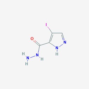 4-iodo-1H-pyrazole-5-carbohydrazide