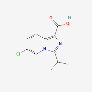 6-Chloro-3-isopropylimidazo[1,5-a]pyridine-1-carboxylic acid