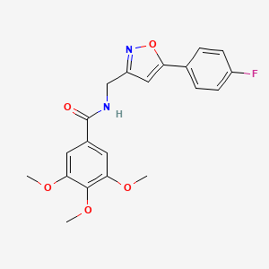 N-((5-(4-fluorophenyl)isoxazol-3-yl)methyl)-3,4,5-trimethoxybenzamide