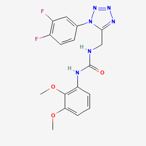 1-((1-(3,4-difluorophenyl)-1H-tetrazol-5-yl)methyl)-3-(2,3-dimethoxyphenyl)urea