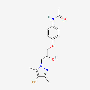N-{4-[3-(4-Bromo-3,5-dimethyl-pyrazol-1-yl)-2-hydroxy-propoxy]-phenyl}-acetamide