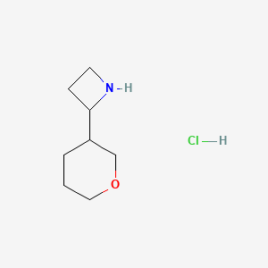 2-(Tetrahydro-2H-pyran-3-yl)azetidine hydrochloride