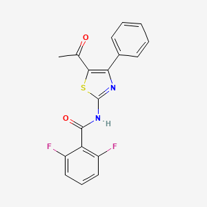 N-(5-acetyl-4-phenyl-1,3-thiazol-2-yl)-2,6-difluorobenzamide