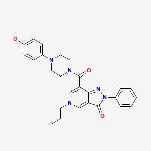 7-(4-(4-methoxyphenyl)piperazine-1-carbonyl)-2-phenyl-5-propyl-2H-pyrazolo[4,3-c]pyridin-3(5H)-one