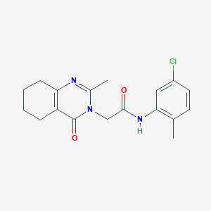 N-(5-chloro-2-methylphenyl)-2-(2-methyl-4-oxo-5,6,7,8-tetrahydroquinazolin-3-yl)acetamide