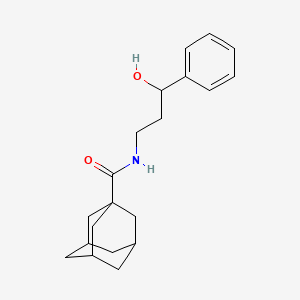 molecular formula C20H27NO2 B2394181 N-(3-hydroxy-3-phenylpropyl)adamantane-1-carboxamide CAS No. 1421452-30-3