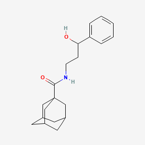 (3r,5r,7r)-N-(3-hydroxy-3-phenylpropyl)adamantane-1-carboxamide