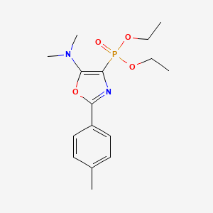 molecular formula C16H23N2O4P B2394188 diethyl [5-(dimethylamino)-2-(4-methylphenyl)-1,3-oxazol-4-yl]phosphonate CAS No. 321684-25-7