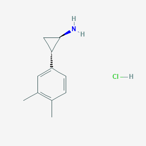 (1R,2S)-2-(3,4-Dimethylphenyl)cyclopropan-1-amine;hydrochloride