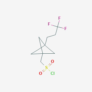 [3-(3,3,3-Trifluoropropyl)-1-bicyclo[1.1.1]pentanyl]methanesulfonyl chloride