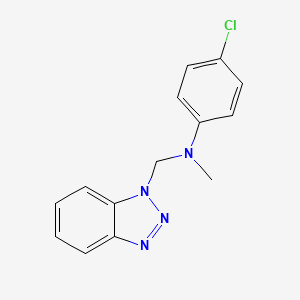 N-(benzotriazol-1-ylmethyl)-4-chloro-N-methylaniline