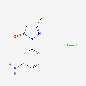 2-(3-Aminophenyl)-5-methyl-2,4-dihydro-pyrazol-3-one hydrochloride