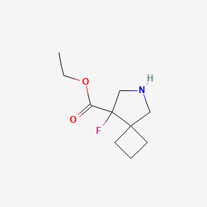 Ethyl 8-fluoro-6-azaspiro[3.4]octane-8-carboxylate